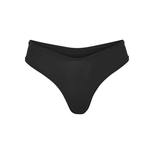 SKIMS Baumwoll Jersey Dipped Tanga Soot | 3520-SBLCY
