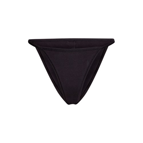 SKIMS Baumwoll Jersey String Bikini Soot | 1795-ZXVHA