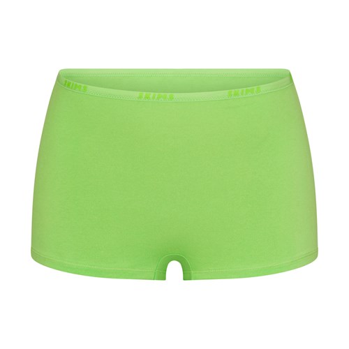 SKIMS Baumwoll Logo Hot Pant Grün | 1067-POKDS