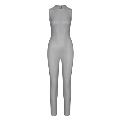 SKIMS Faux Leder Catsuit Carbon | 6980-YJVDN