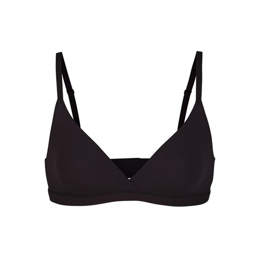 SKIMS Fits Everybody Crossover Bralette Onyx | 6239-NEXFP