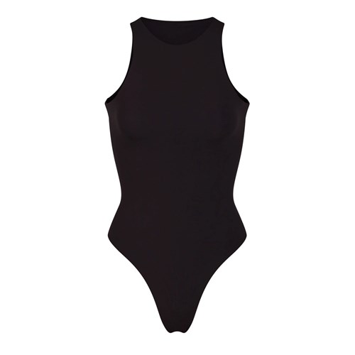 SKIMS Fits Everybody High Neck Bodysuit Onyx | 2941-TGZJE