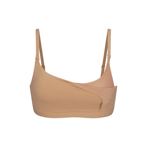 SKIMS Fits Everybody Maternity Nursing Scoop Bralette Ochre | 8105-UKWGM