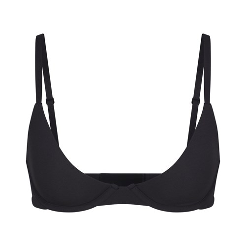 SKIMS Fits Everybody Plunge Bra Onyx | 2679-MDNHW