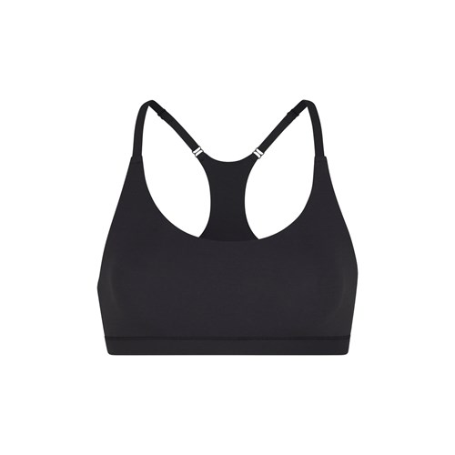 SKIMS Fits Everybody Racerback Bralette Onyx | 5016-OXTAG