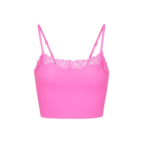 SKIMS Fits Everybody Spitze Cami Neon Orchid | 3295-YTOJK