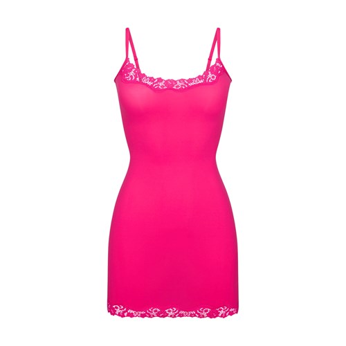SKIMS Fits Everybody Spitze Slip Kleider Rosa | 2850-WRUIL