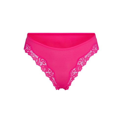 SKIMS Fits Everybody Spitze Tanga Rosa | 1095-VGDUA