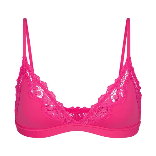 SKIMS Fits Everybody Spitze Triangle Bralette Rosa | 3729-GUNYL