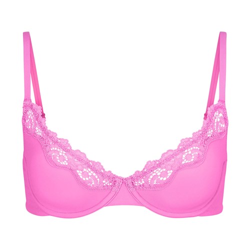 SKIMS Fits Everybody Spitze Underwire Bra Neon Orchid | 1249-FIPGN