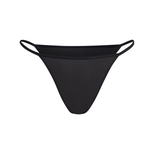 SKIMS Fits Everybody String Bikini Onyx | 1029-VANKH