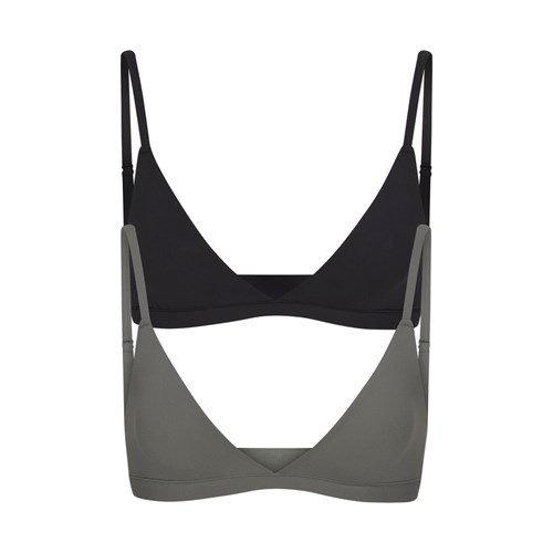 SKIMS Fits Everybody Triangle Bralette Pack Juniper Multi | 1576-QAIFE