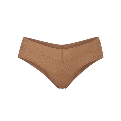 SKIMS Logo Mesh Hipster Sienna | 7642-HKPYZ