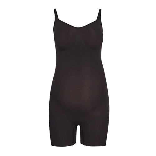 SKIMS Maternity Sculpting Bodysuit Mid Thigh Onyx | 0895-UAKOT