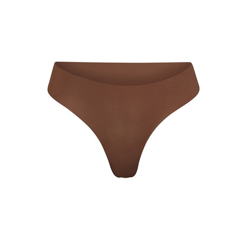 SKIMS Naked Dipped Tanga Jasper | 0325-UBRTO