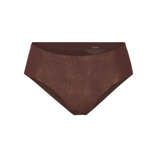 SKIMS Naked Shine Bikini Cocoa | 5196-XNTBD