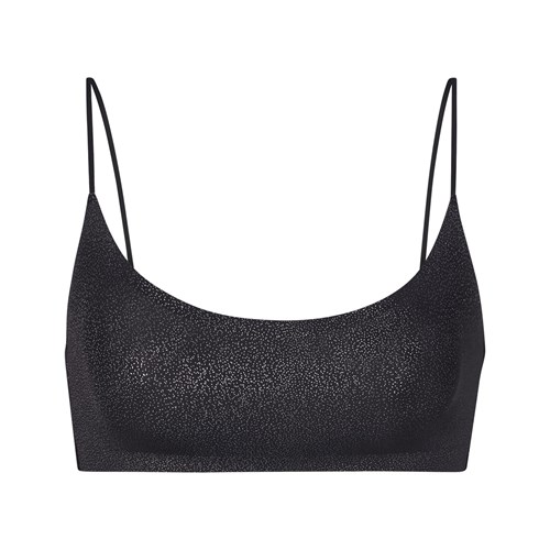 SKIMS Naked Shine Scoop Bralette Onyx | 7620-LQFNP