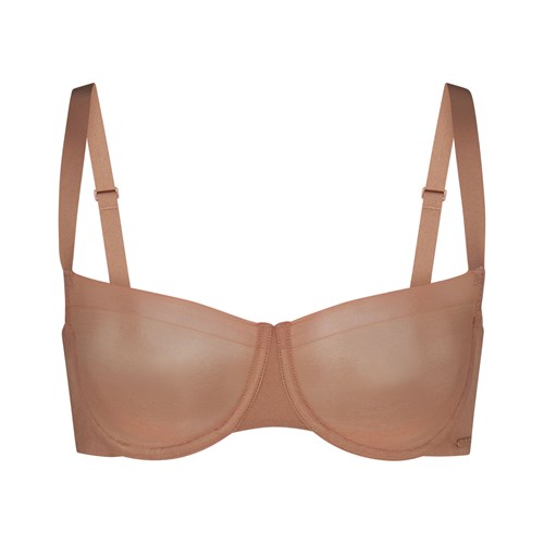 SKIMS No Show Molded Unlined Balconette Bra Sienna | 1035-BZQTK