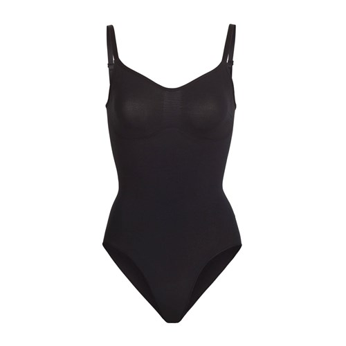 SKIMS Sculpting Bodysuit W. Snaps Onyx | 9186-AKOQR