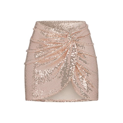 SKIMS Sequin Sarong Mini Skirt Clay | 8704-TCSJV