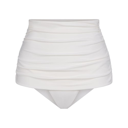 SKIMS Shaping Swim Ruched High-waisted Bottom Marble | 7538-AYBEX