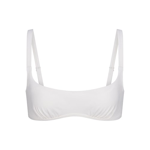 SKIMS Shaping Swim Ruched Underwire Bikini Top Marble | 8750-MGRZC