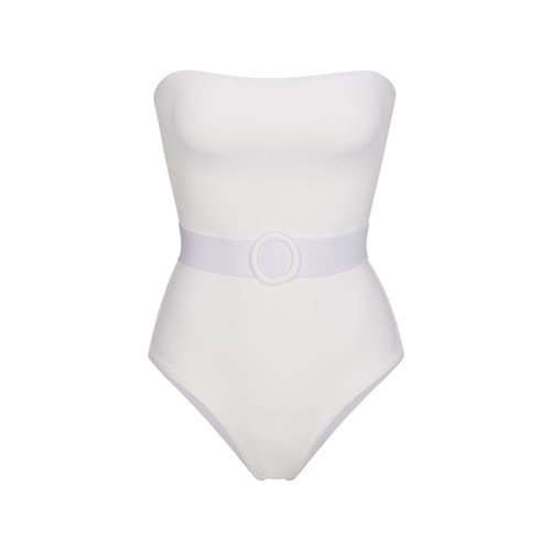 SKIMS Shaping Swim Strapless One Piece Marble | 8142-YRHEM