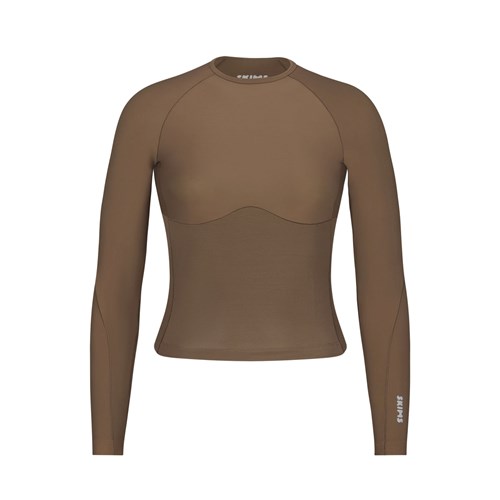 SKIMS Skims Performance Long Sleeve Top Oxide | 0391-DSAXR