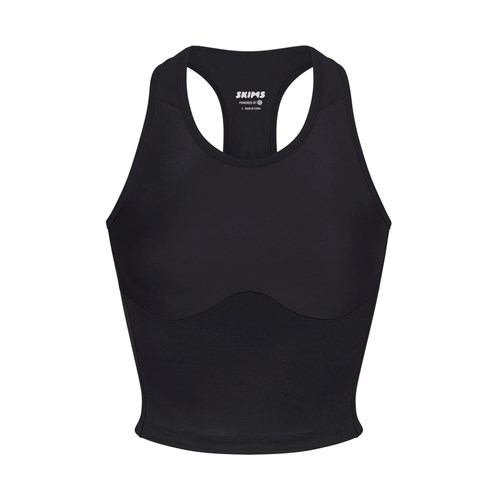 SKIMS Skims Performance Racer Back Tank Onyx | 1645-DEJPU