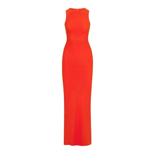 SKIMS Soft Lounge Ärmellose Long Kleider Fire | 1507-CURJV