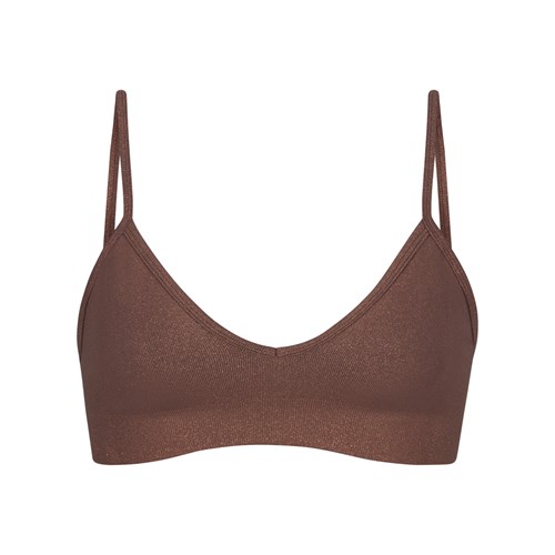 SKIMS Soft Smoothing Shine Bralette Cocoa | 7190-VYMAO