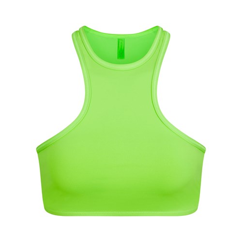 SKIMS Swim High Neck Racer Top Grün | 2357-RSKHB