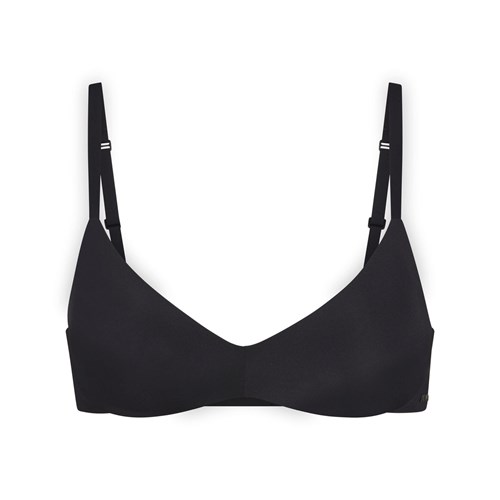SKIMS Wireless Form Push-up Plunge Bra Onyx | 5601-SYHBL