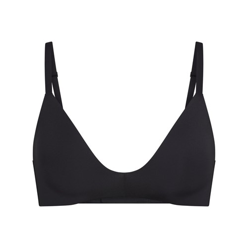 SKIMS Wireless Form T-shirt Demi Bra Onyx | 9807-CDJFB