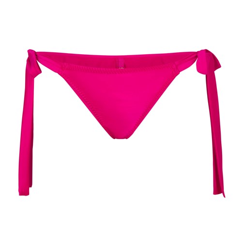 SKIMS Woven Shine Tie Side Brief Raspberry | 9375-CGVTU
